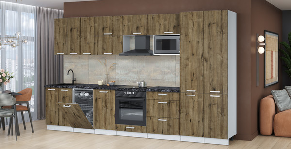 Кухонный гарнитур Интерлиния Мила Лайт 3.5-ПМ4 