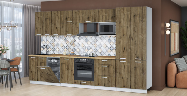 Кухонный гарнитур Интерлиния Мила Лайт 3.5-ПМ4 