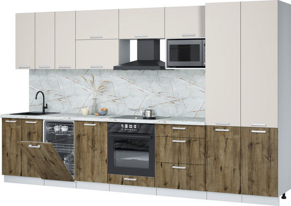 Кухонный гарнитур Интерлиния Мила Лайт 3.5-ПМ4  - фото