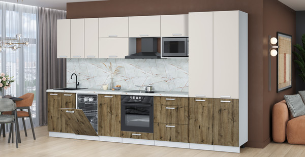 Кухонный гарнитур Интерлиния Мила Лайт 3.5-ПМ4 