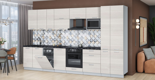 Кухонный гарнитур Интерлиния Мила Лайт 3.6-ПМ4 