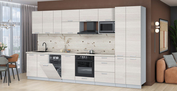 Кухонный гарнитур Интерлиния Мила Лайт 3.6-ПМ4 