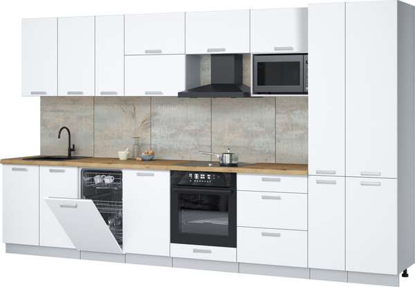 Кухонный гарнитур Интерлиния Мила Лайт 3.6-ПМ4  - фото