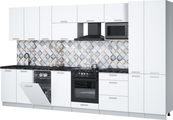 Кухонный гарнитур Интерлиния Мила Лайт 3.6-ПМ4  - фото