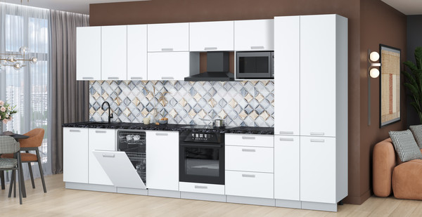 Кухонный гарнитур Интерлиния Мила Лайт 3.6-ПМ4 