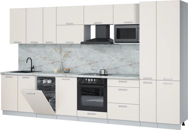 Кухонный гарнитур Интерлиния Мила Лайт 3.6-ПМ4  - фото