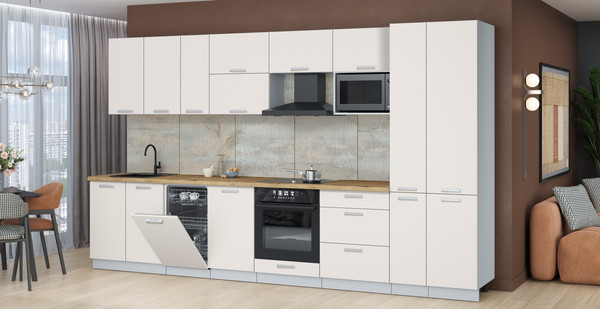 Кухонный гарнитур Интерлиния Мила Лайт 3.6-ПМ4 