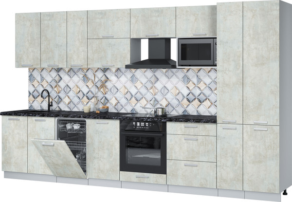 Кухонный гарнитур Интерлиния Мила Лайт 3.6-ПМ4  - фото