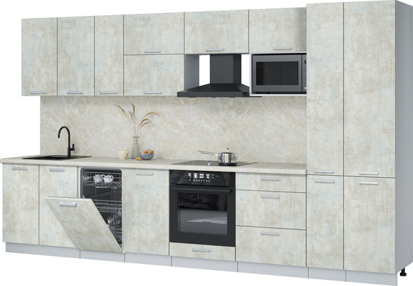 Кухонный гарнитур Интерлиния Мила Лайт 3.6-ПМ4  - фото