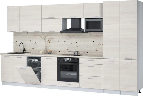 Кухонный гарнитур Интерлиния Мила Лайт 3.7-ПМ4  - фото