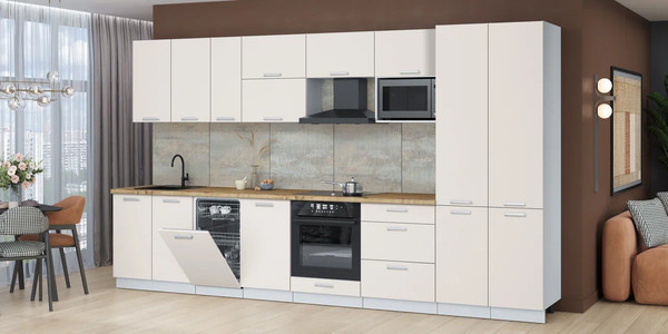 Кухонный гарнитур Интерлиния Мила Лайт 3.7-ПМ4