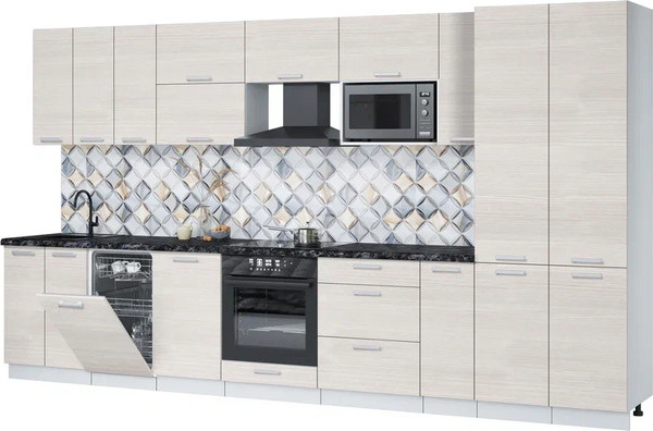 Кухонный гарнитур Интерлиния Мила Лайт 3.8-ПМ4  - фото