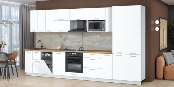 Кухонный гарнитур Интерлиния Мила Лайт 3.8-ПМ4 