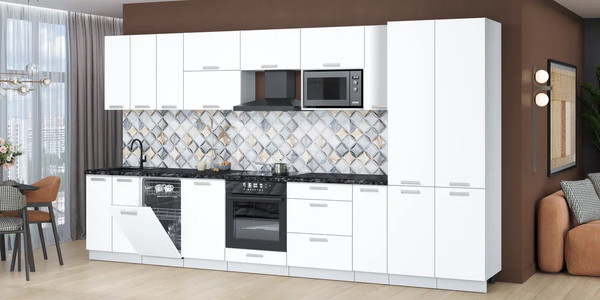 Кухонный гарнитур Интерлиния Мила Лайт 3.8-ПМ4 