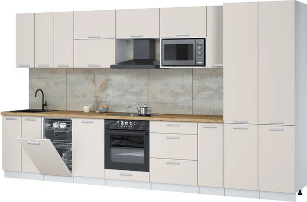 Кухонный гарнитур Интерлиния Мила Лайт 3.8-ПМ4  - фото