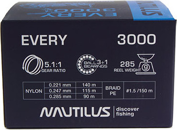 Катушка мультипликаторная NAUTILUS Every 3000 / 16-59296045