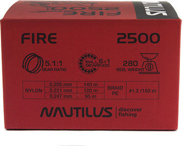 Катушка мультипликаторная NAUTILUS Fire 2500 / 16-59296038