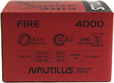 Катушка мультипликаторная NAUTILUS Fire 4000 / 16-59296040