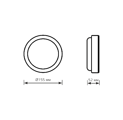 Светильник ЖКХ Gauss 126411215-S