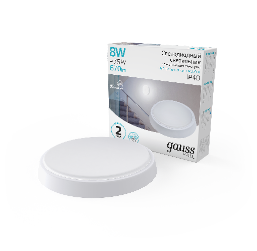 Светильник ЖКХ Gauss 193411208-OAS - фото