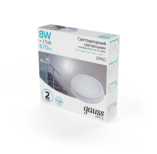 Светильник ЖКХ Gauss 193411208-S
