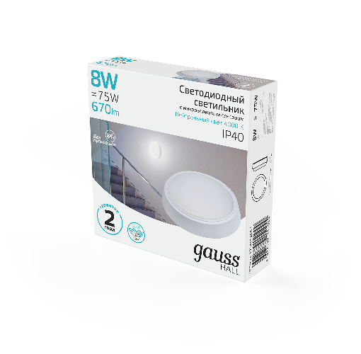 Светильник ЖКХ Gauss 193411208-S