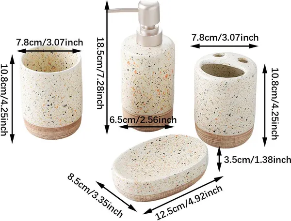 Набор аксессуаров для ванной Saniteco JH039