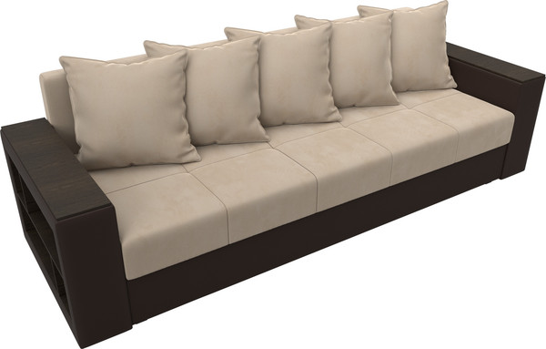 Диван Лига Диванов Дубай Лайт полки слева / 114425L