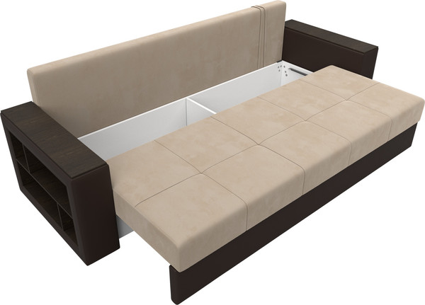 Диван Лига Диванов Дубай Лайт полки слева / 114425L