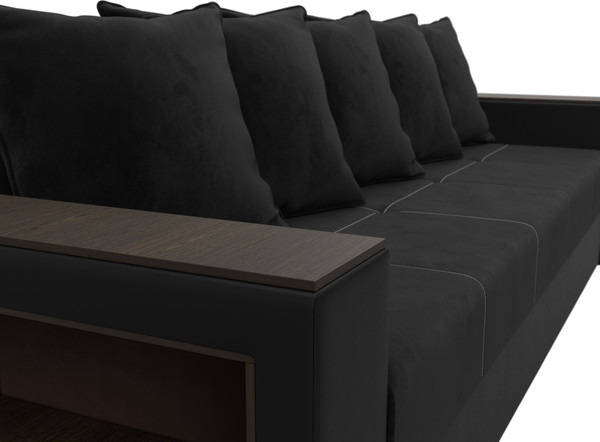 Диван Лига Диванов Дубай Лайт полки слева / 114428L