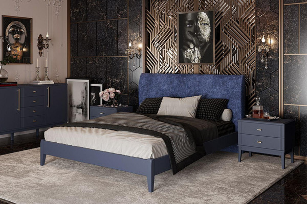 Двуспальная кровать Bravo Мебель Джали Вертикаль 160х200