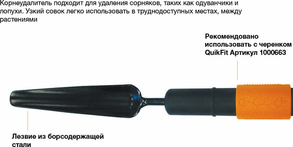Корнеудалитель ручной Fiskars QuikFit 1000731
