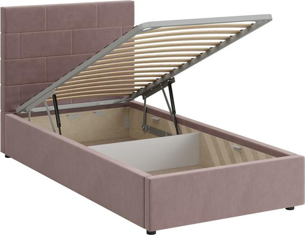 Односпальная кровать Bravo Мебель Тайм 90х200 с ПМ стандарт 1 вариант 