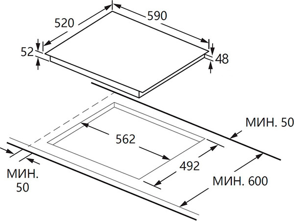 Электрическая варочная панель Konigin Vega C604 SBK