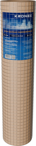 Сетка сварная Kronex 25.4x25.4x1.2мм / STK-0332 - фото