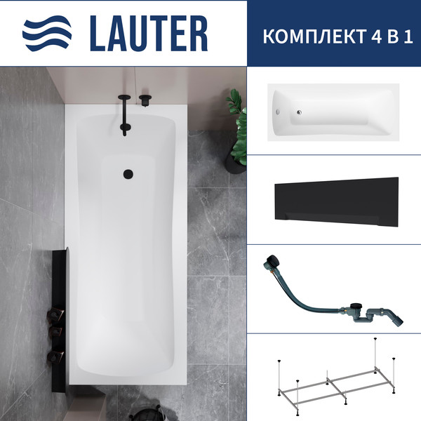 Ванна акриловая Lauter Bianca 170 / 21207170 - фото