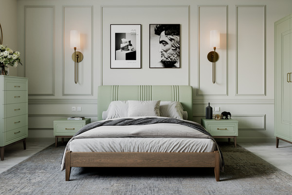 Полуторная кровать Bravo Мебель Джали Линия 140х200