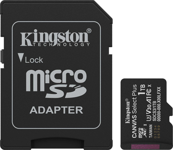 Карта памяти Kingston Canvas Select Plus MicroSDXC 1024GB SDCS3/1TB - фото