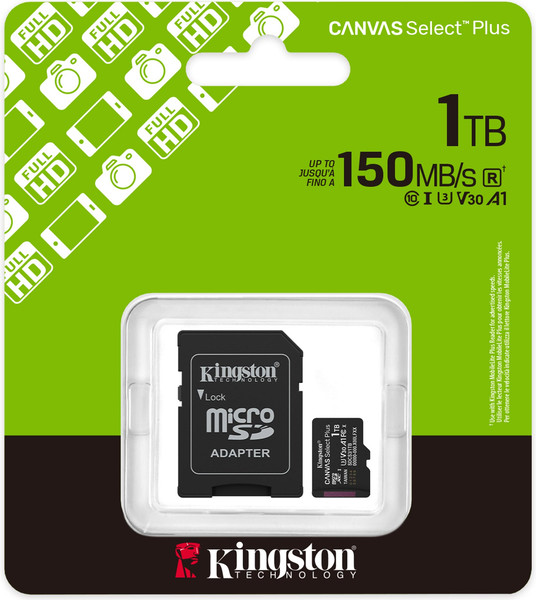 Карта памяти Kingston Canvas Select Plus MicroSDXC 1024GB SDCS3/1TB