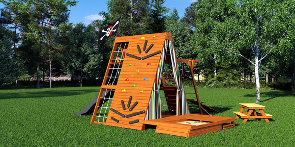 Игровой комплекс Савушка База-05 со столиком / ДСБ-5С - фото