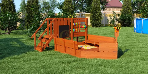 Игровой комплекс Савушка Песочный дворик Савушка-4 / ПДС-04 - фото