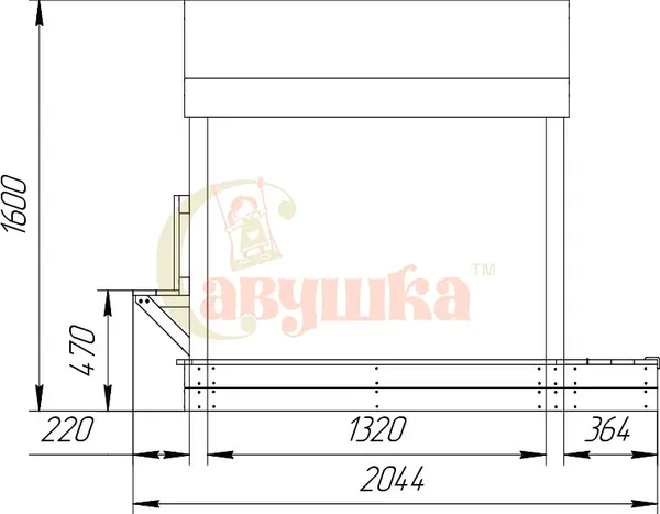 Игровой комплекс Савушка Песочный дворик Савушка-3 / ПДС-03
