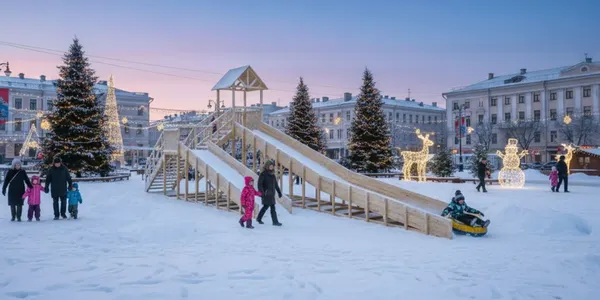 Горка Савушка Савушка Зима Wood-9/2 / СЗВ-09/2 - фото