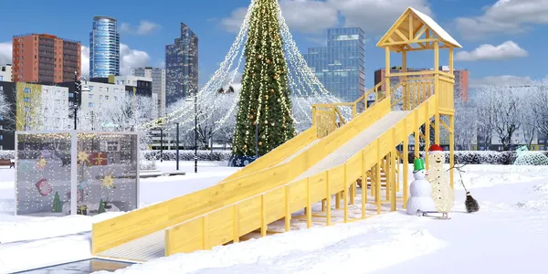 Горка Савушка Савушка Зима Wood-9/2 / СЗВ-09/2