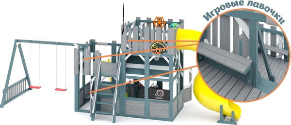 Игровой комплекс Савушка PlayHouse-6 / СП-06