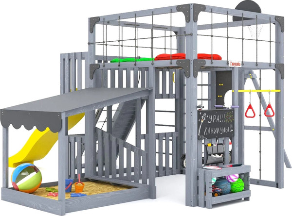 Игровой комплекс Савушка Куб–5 с подушками / С-КУБ-05-С-ПДШ - фото