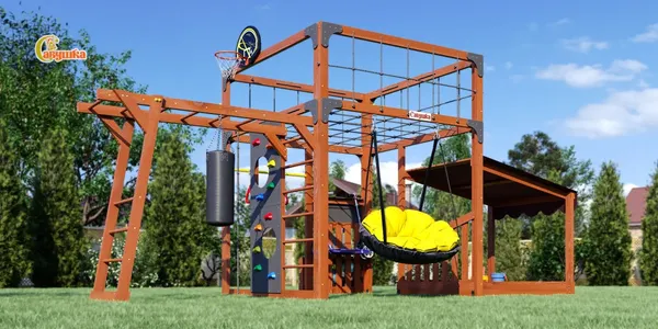 Игровой комплекс Савушка Куб–4 / С-КУБ-04-МХГ - фото