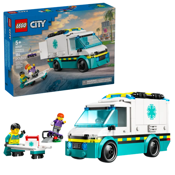 Конструктор Lego City Скорая помощь 60451
