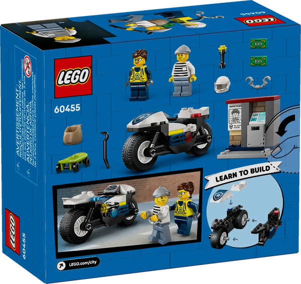 Конструктор Lego City Полицейская погоня на мотоцикле 60455