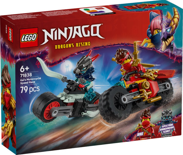 Конструктор Lego Ninjago Скоростная гонка на мотоцикле Кая 71838 - фото